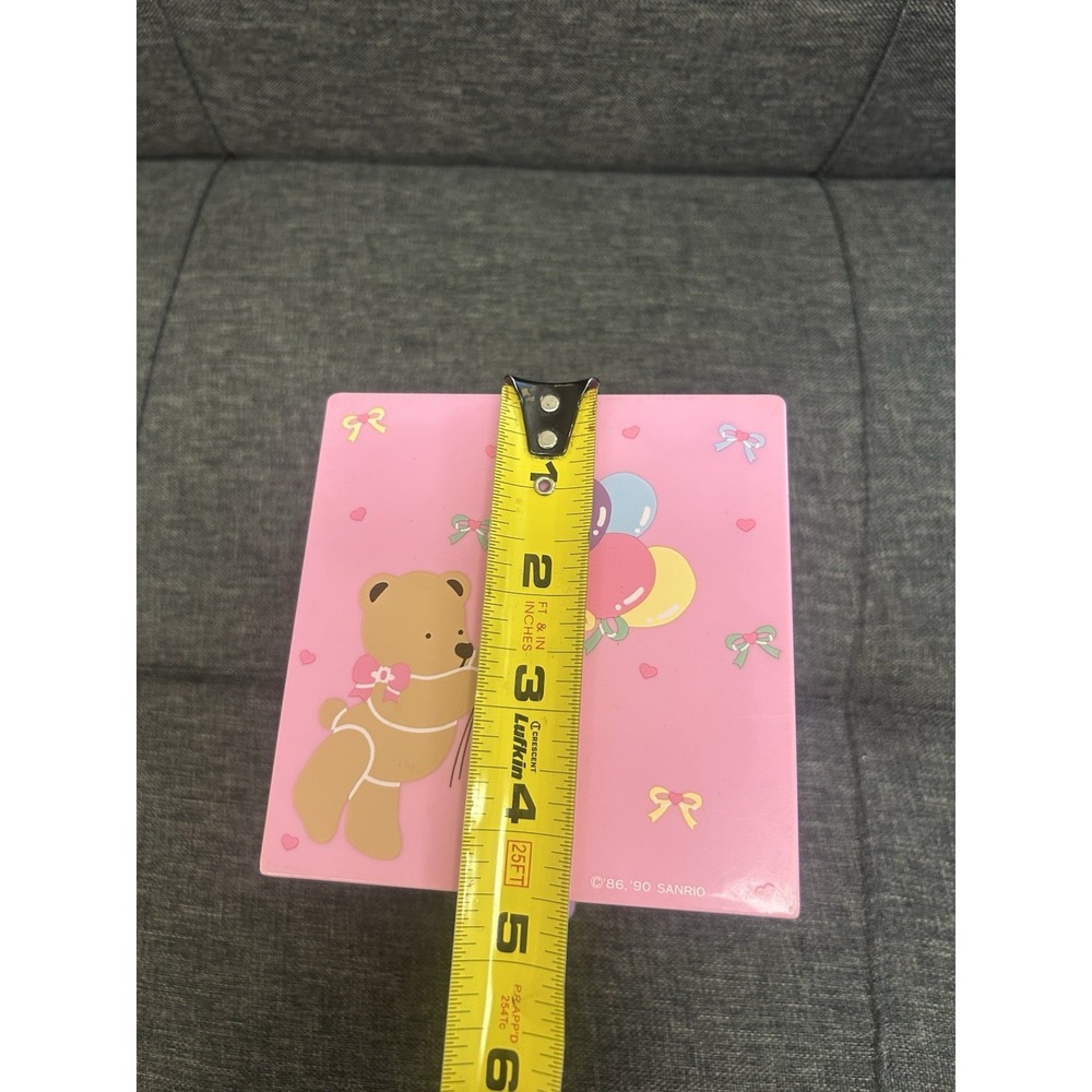 Vintage 1990 Sanrio Tweedle Dee Dee Teddy Bear Jewelry Box Mirror Lid Organizer - Picture 10 of 16